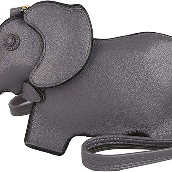 Women PU Leather Elephant Crossbody Bag Small Multipurpose Shoulder Purse - Picture 1 of 6